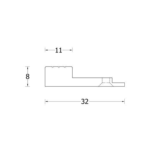 PROFILO ALLUMINIO A8353