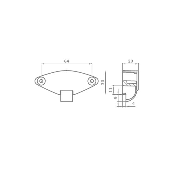 LATCH V1414 64 MM.