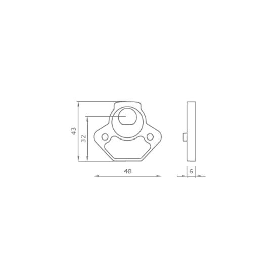 ADATTATORE V1443 BOCCOLA PER CRICCHETTO AS128