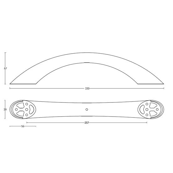 MANIGLIONE DI SALITA V1139 LED ANTERIORE