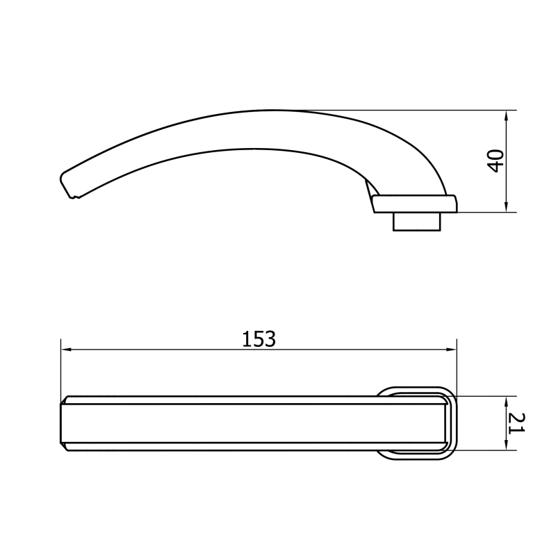 HANDLE FOR DOOR V2267
